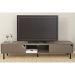 Corner TV-meubel 2-Deuren en Kubus Donker Taupe Corner TV-meubel 2-Deuren en Kubus Donker Taupe