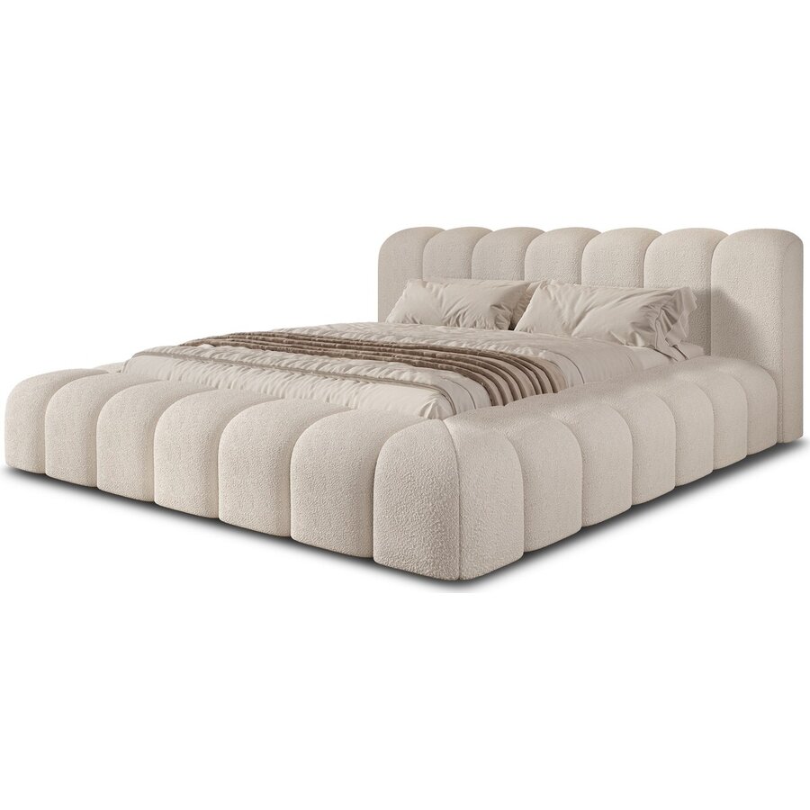 Aurora 160 x 200 cm Gestoffeerd Bed Pearl Aurora 160 x 200 cm Gestoffeerd Bed Pearl