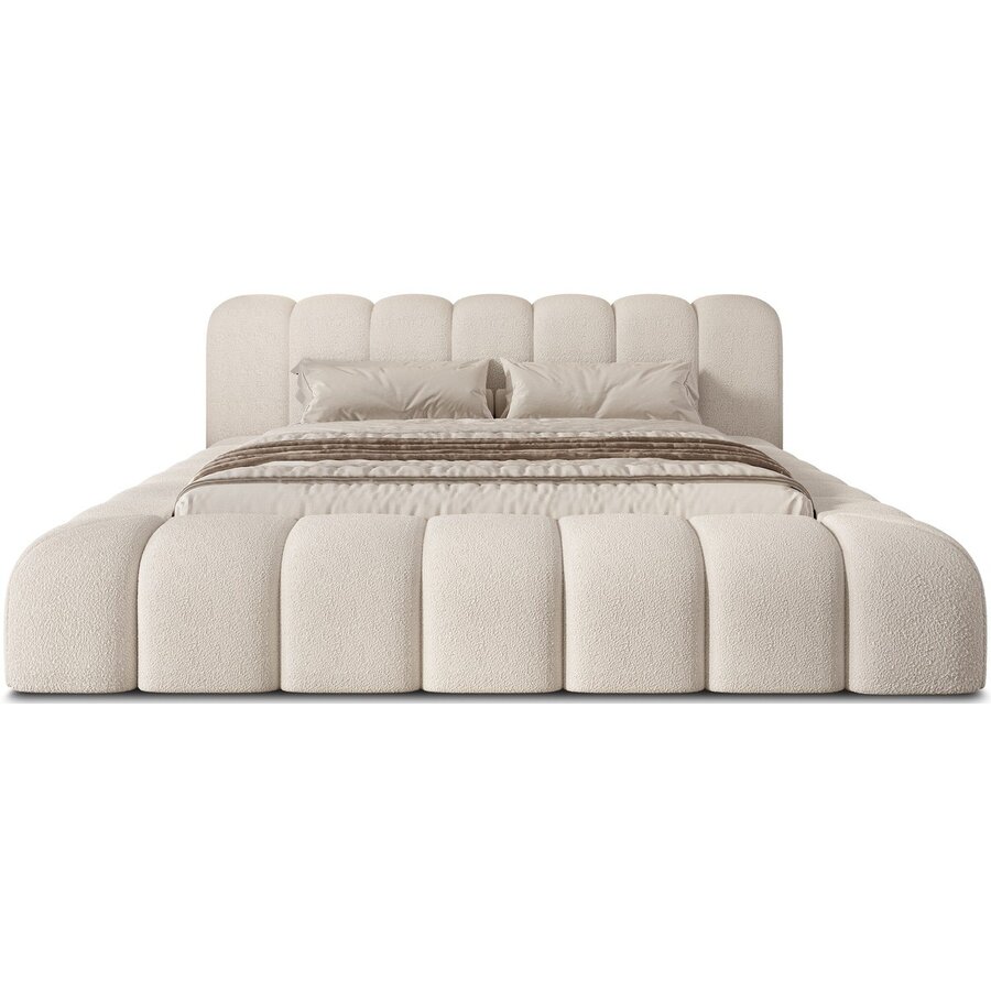 Aurora 160 x 200 cm Gestoffeerd Bed Pearl Aurora 160 x 200 cm Gestoffeerd Bed Pearl