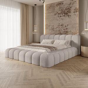 Trae Mobler Aurora 140 x 200 cm Gestoffeerd Bed Toffee