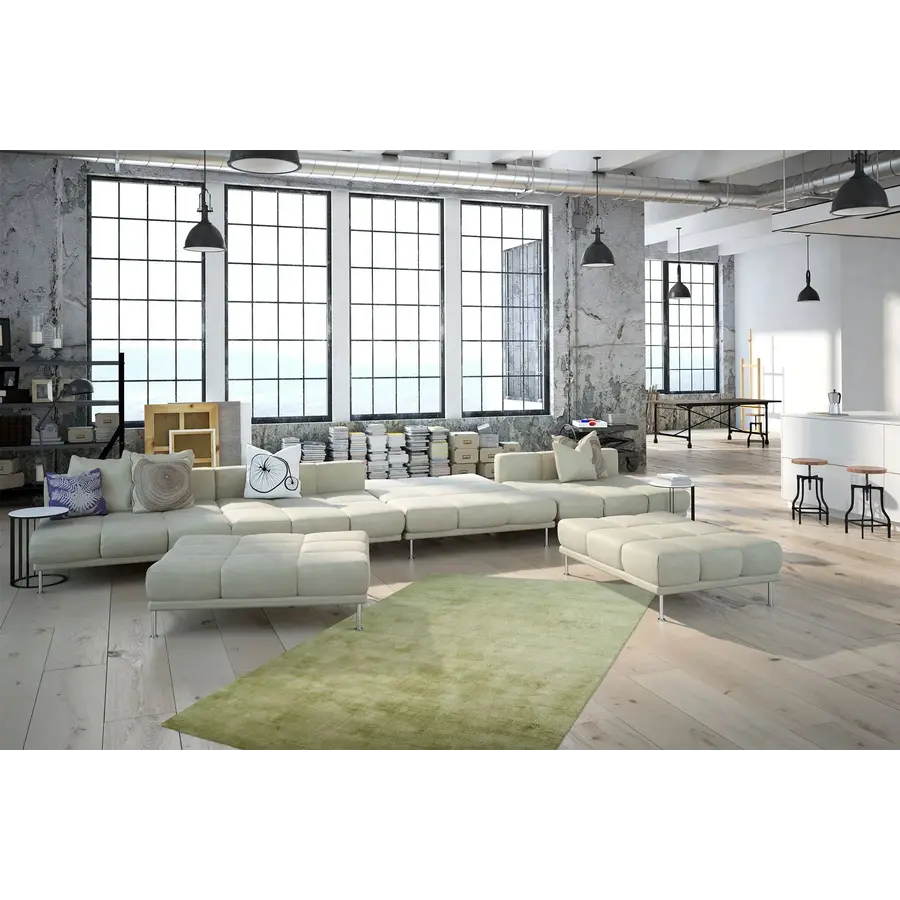 Luxury Vloerkleed 160 x 230 cm Groen Luxury Vloerkleed 160 x 230 cm Groen