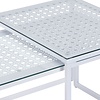 Amar Glazen Salontafel Set Wit