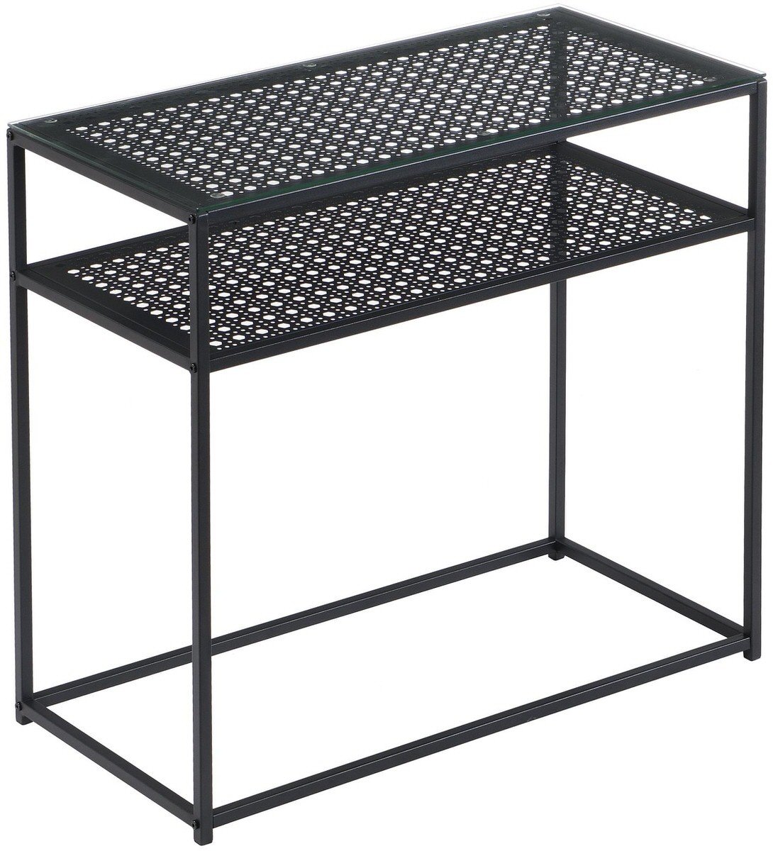 Sky Style Amar Glazen Sidetable Zwart