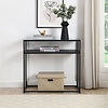 Amar Glazen Sidetable Zwart