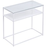 Sky Style Amar Glazen Sidetable Wit