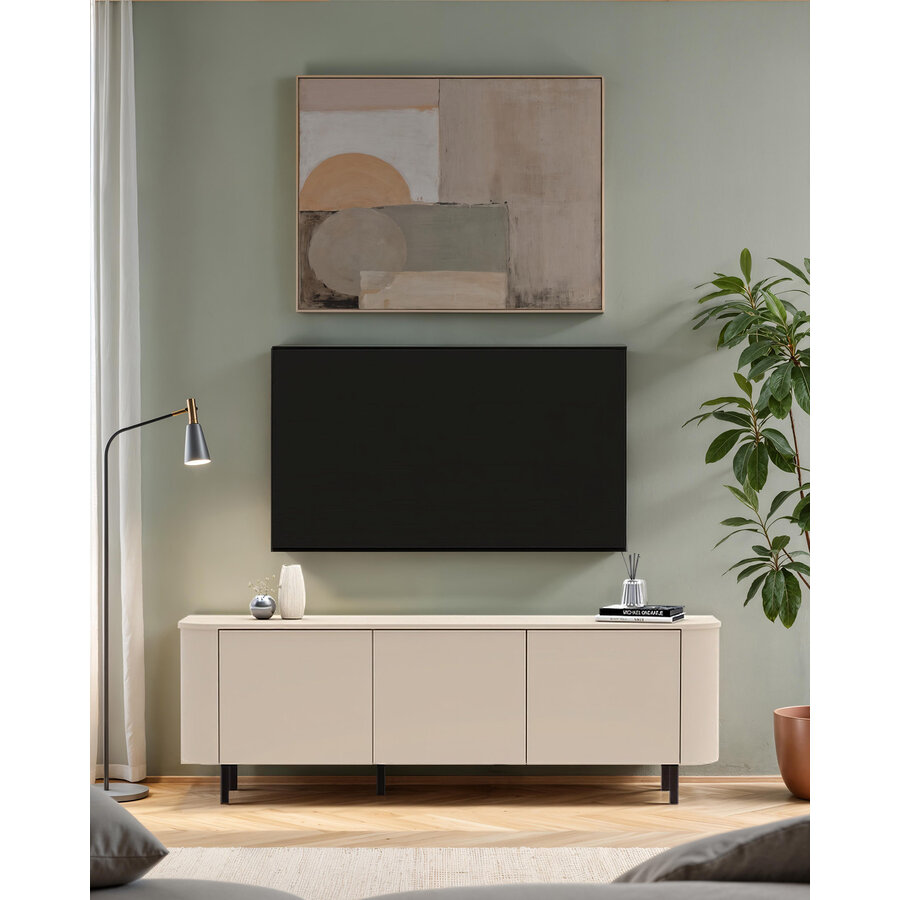 Lido Cashmere TV Meubel met 3-Deuren