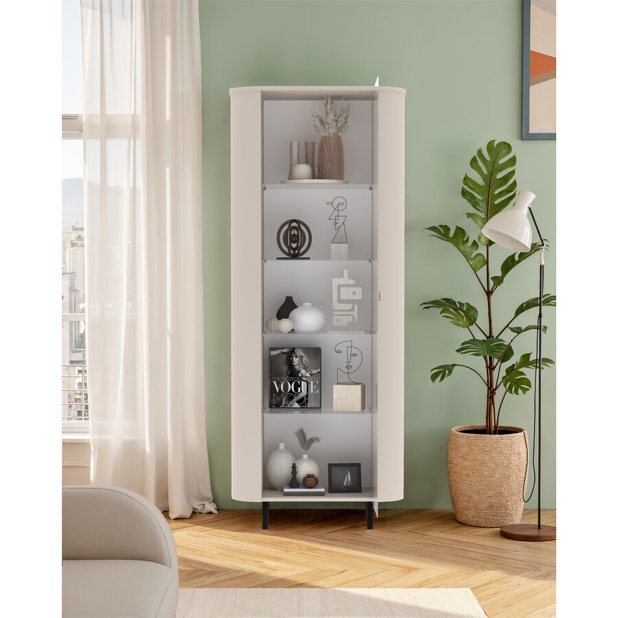 Lido Cashmere Vitrinekast met 1-Deur