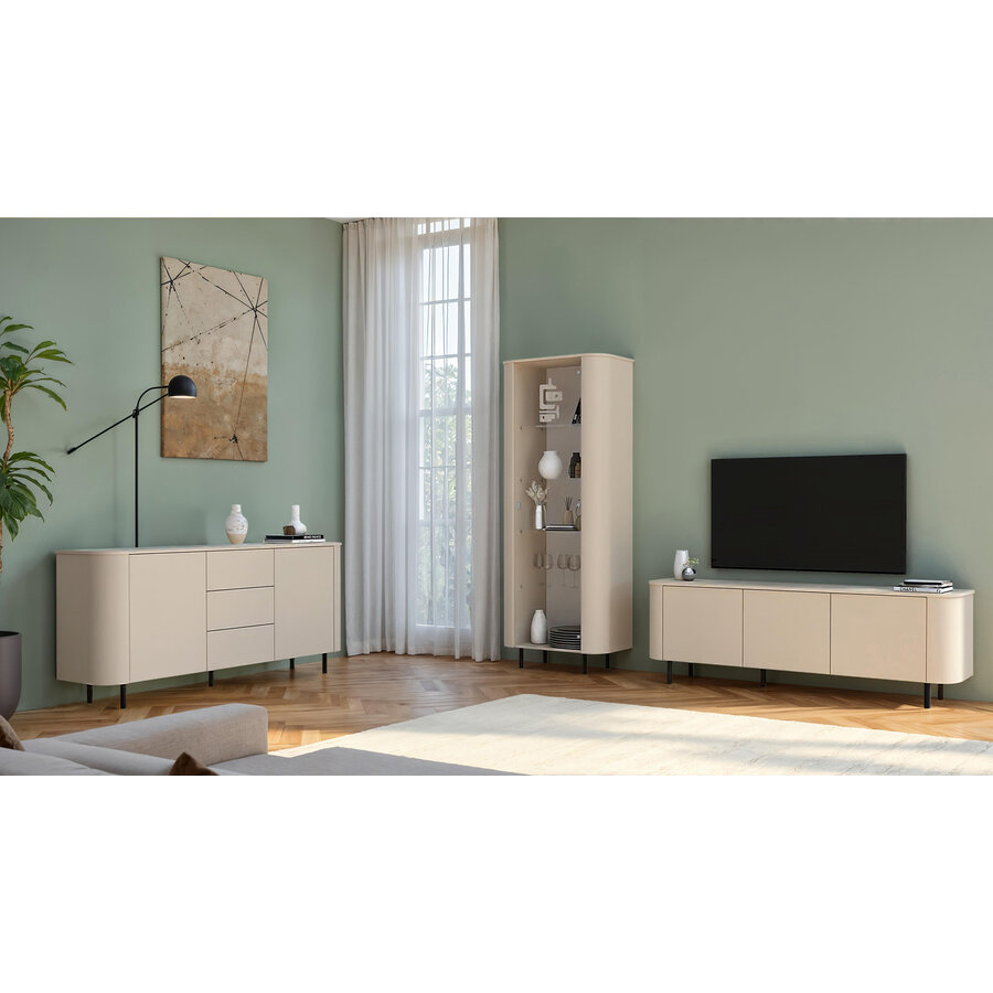 Lido Cashmere Vitrinekast met 1-Deur