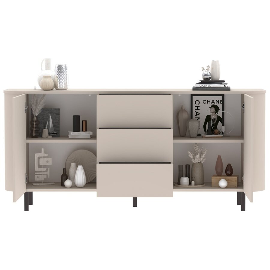 Lido Cashmere Dressoir met 2-Deuren 3-Lades