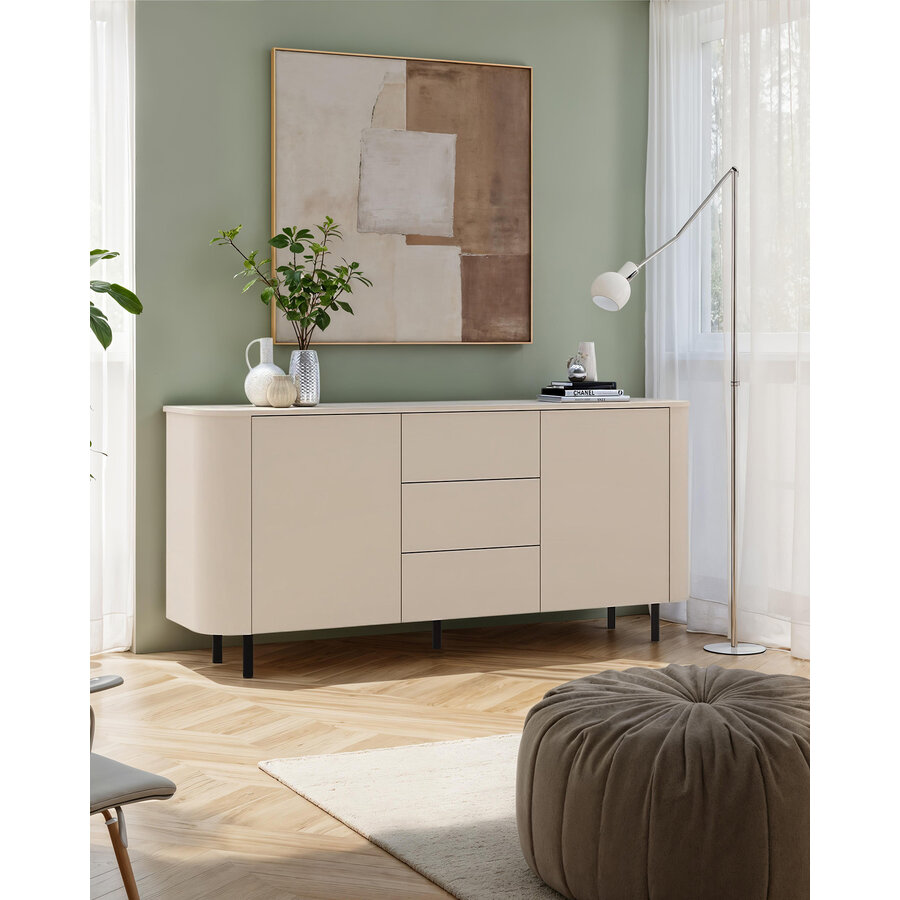 Lido Cashmere Dressoir met 2-Deuren 3-Lades