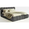 Boston Slim 160 x 200 cm Gestoffeerd Bed Donkergrijs
