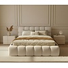 Boston Slim 200 x 200 cm Gestoffeerd Bed Beige