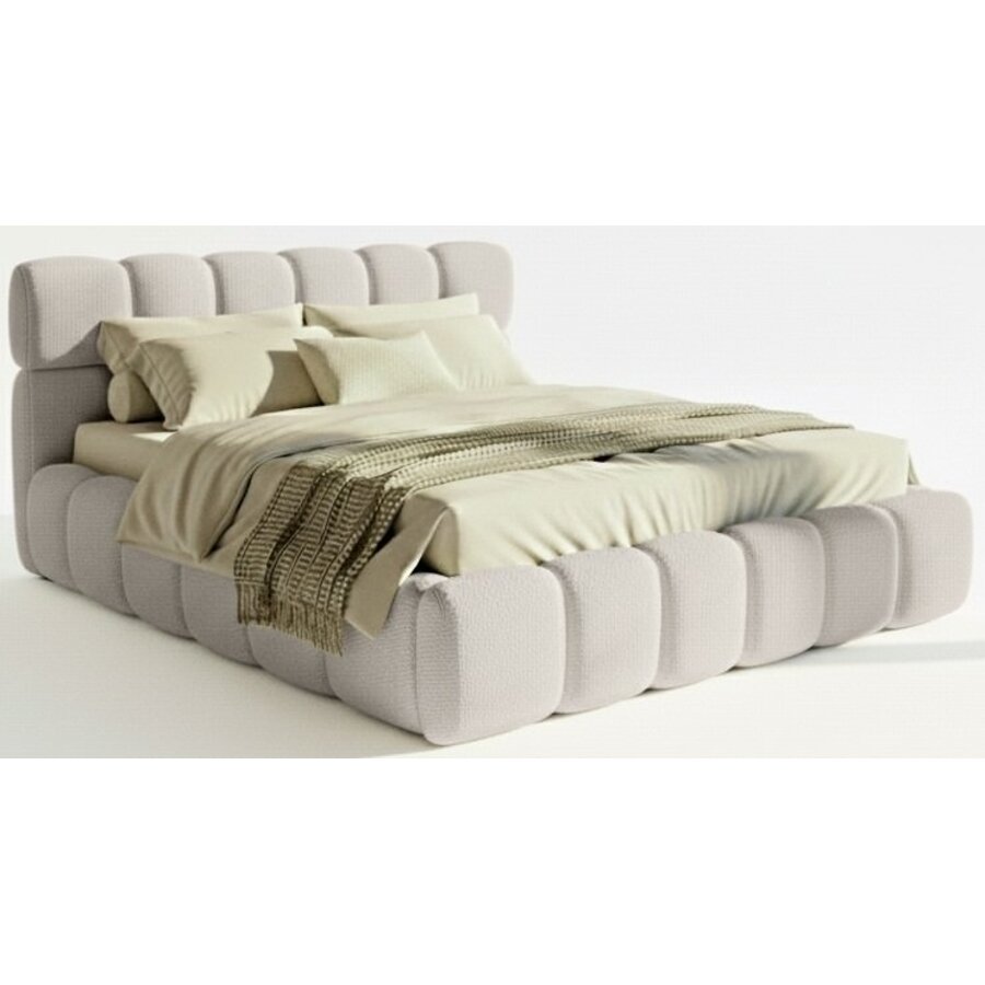 Boston Slim 180 x 200 cm Gestoffeerd Bed Beige