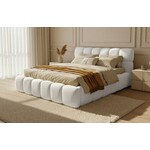 Trae Mobler Boston Slim 160 x 200 cm Gestoffeerd Bed Naturel
