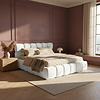 Boston Slim 180 x 200 cm Gestoffeerd Bed Naturel