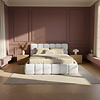 Boston Slim 200 x 200 cm Gestoffeerd Bed Naturel