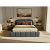 Orlando Slim 140 x 200 cm Gestoffeerd Bed Donkergrijs