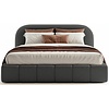 Orlando Slim 180 x 200 cm Gestoffeerd Bed Donkergrijs