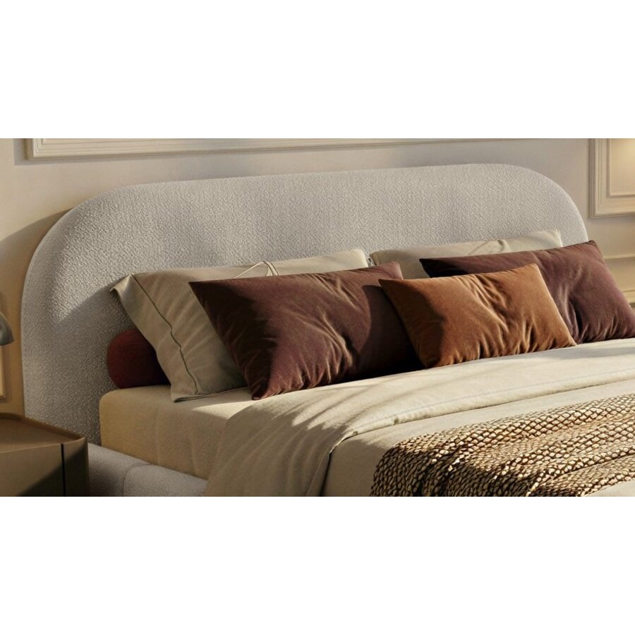 Orlando Slim 140 x 200 cm Gestoffeerd Bed Beige