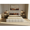 Orlando Slim 140 x 200 cm Gestoffeerd Bed Beige