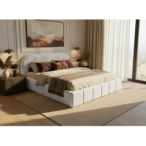 Trae Mobler Orlando Slim 140 x 200 cm Gestoffeerd Bed Naturel