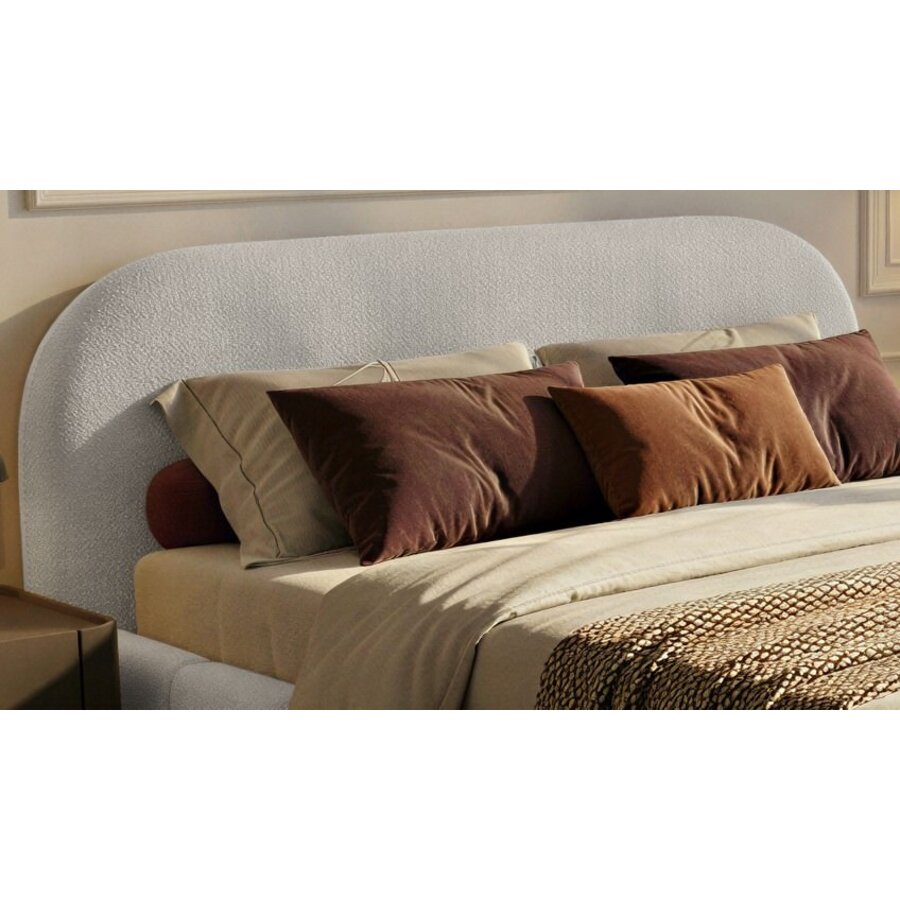 Orlando Slim 180 x 200 cm Gestoffeerd Bed Naturel