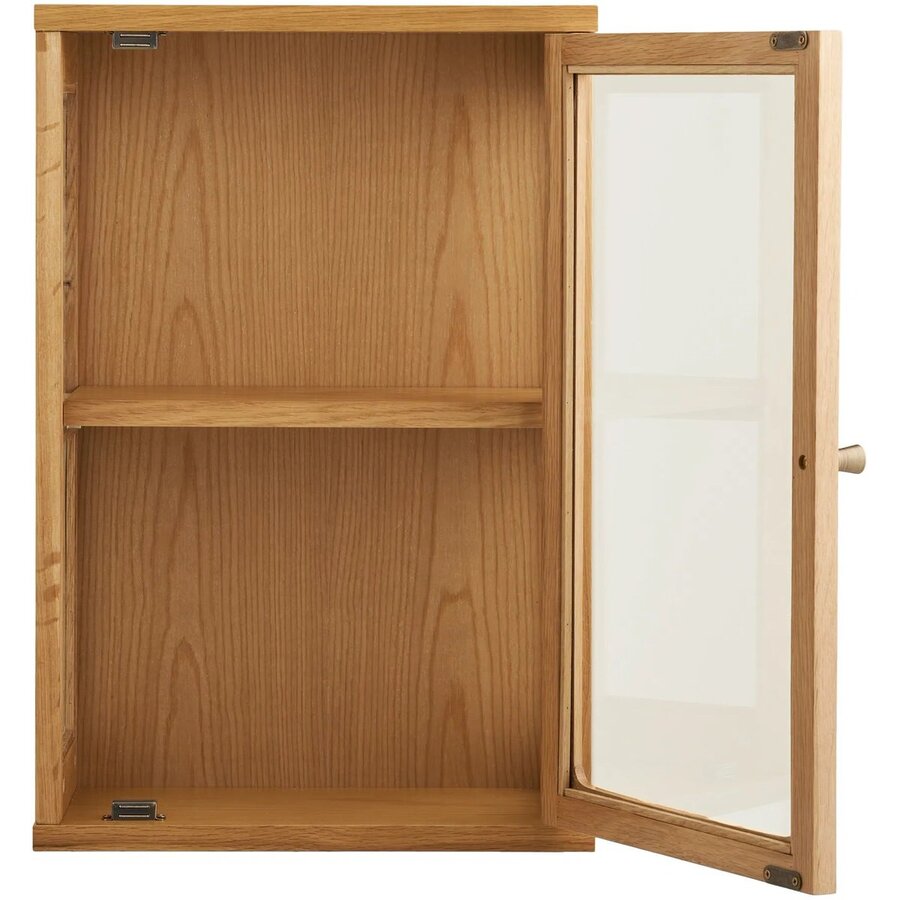 Zamora Eiken / Glas Wandkast