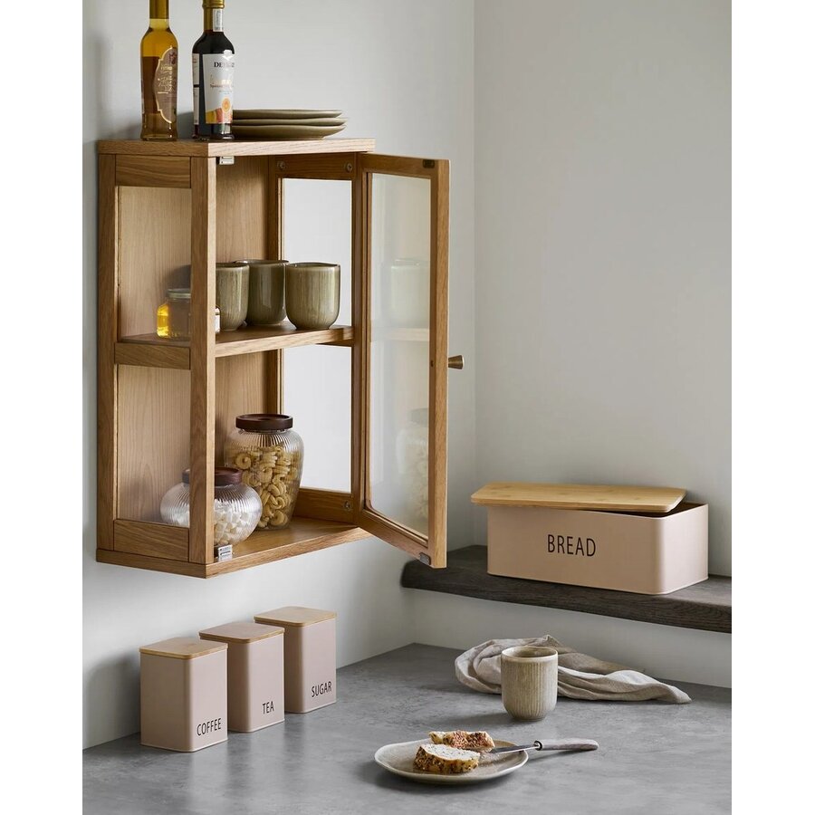 Zamora Eiken / Glas Wandkast
