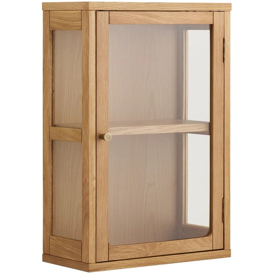 Zamora Eiken / Glas Wandkast