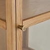 Zamora Eiken / Glas Vitrinekast met 1-Deur