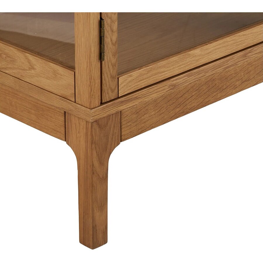 Zamora Eiken / Glas Dressoir W180 cm Zamora Eiken / Glas Dressoir W180 cm