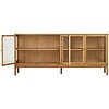 Zamora Eiken / Glas Dressoir W180 cm Zamora Eiken / Glas Dressoir W180 cm