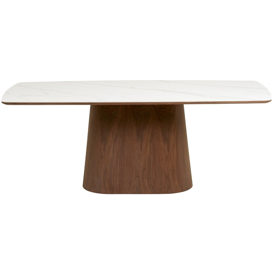 Noli Deensovaal Eettafel Keramiek/Donkerbruin