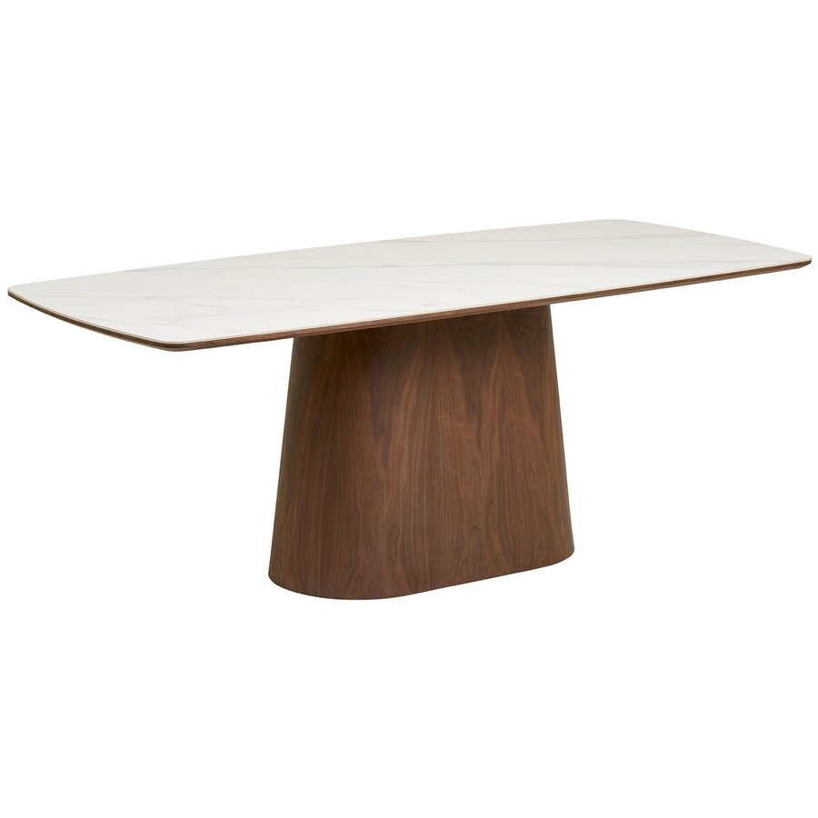 Noli Deensovaal Eettafel Keramiek/Donkerbruin