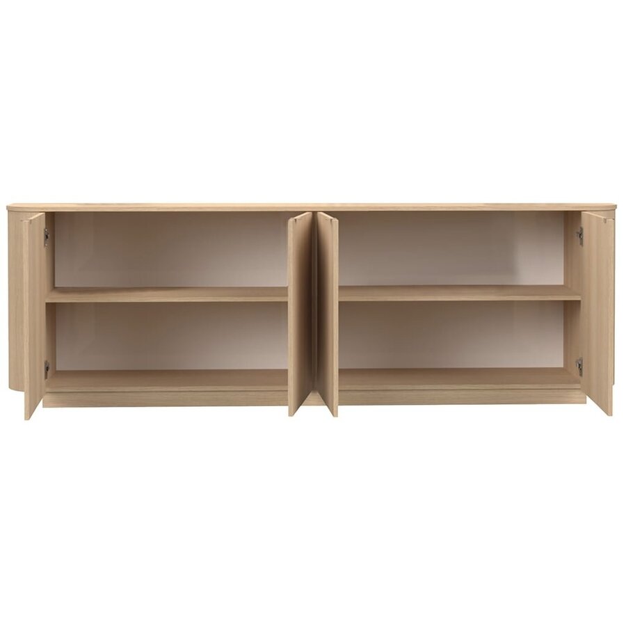 Adriatico Blank Eiken Dressoir 4-Deuren