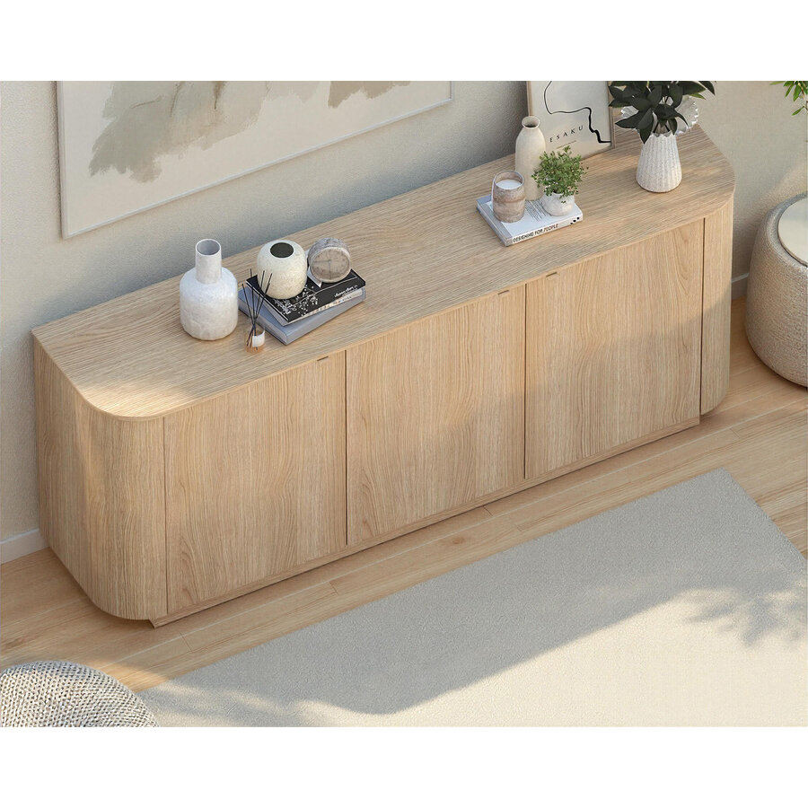 Adriatico Blank Eiken Dressoir 3-Deuren