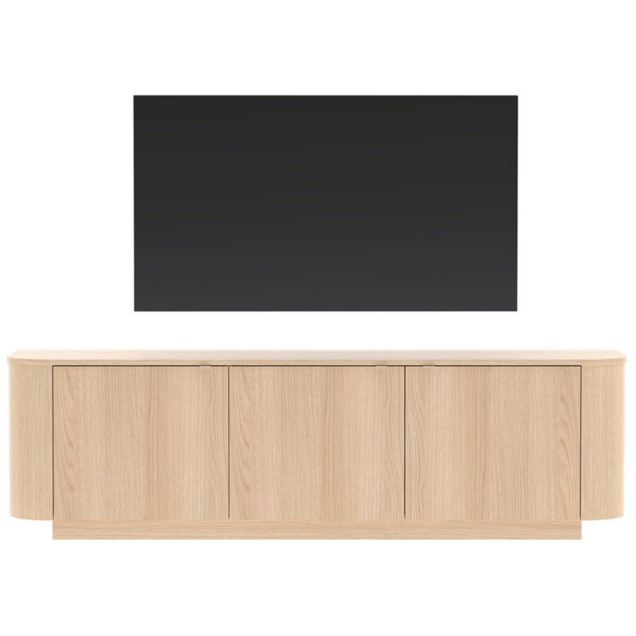 Adriatico Blank Eiken TV Meubel 3-Deuren