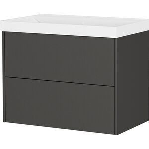 Germania Bodera Plus 81 cm Wastafel met Onderkast Grafiet