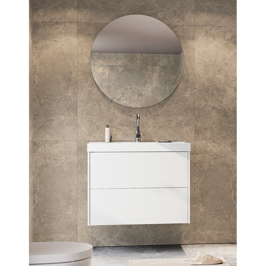 Bodera Plus 81 cm Wastafel met Onderkast Wit