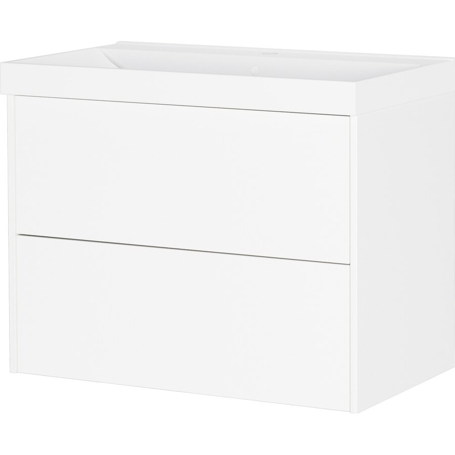 Bodera Plus 81 cm Wastafel met Onderkast Wit