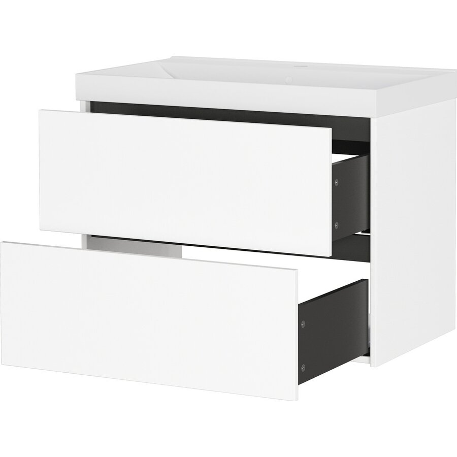 Bodera Plus 81 cm Wastafel met Onderkast Wit