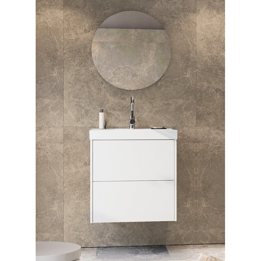 Bodera Plus 61 cm Wastafel met Onderkast Wit