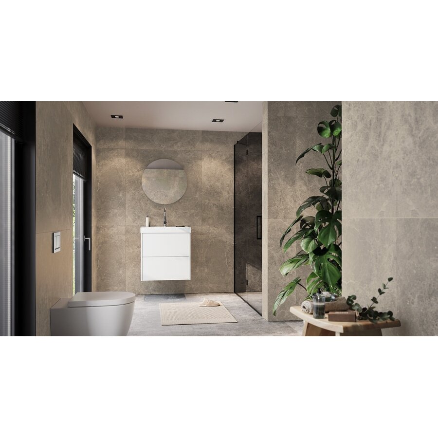 Bodera Plus 61 cm Wastafel met Onderkast Wit