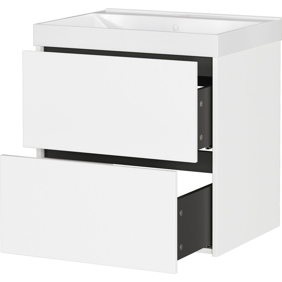 Bodera Plus 61 cm Wastafel met Onderkast Wit