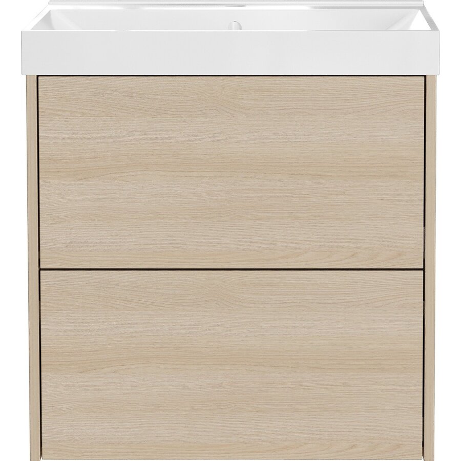 Bodera Plus 61 cm Wastafel met Onderkast Lindberg Eiken