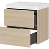 Bodera Plus 61 cm Wastafel met Onderkast Lindberg Eiken