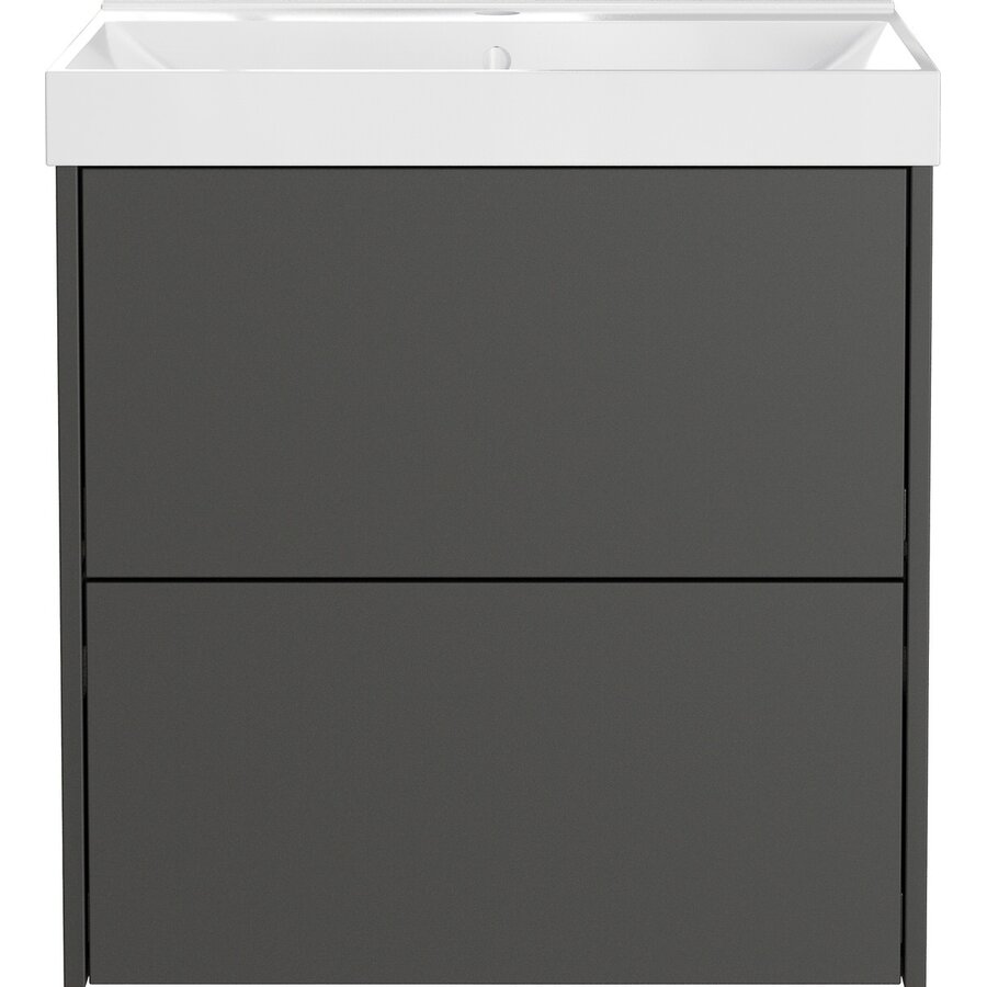 Bodera Plus 61 cm Wastafel met Onderkast Grafiet