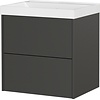 Bodera Plus 61 cm Wastafel met Onderkast Grafiet