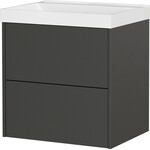 Germania Bodera Plus 61 cm Wastafel met Onderkast Grafiet