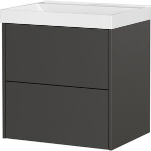 Germania Bodera Plus 61 cm Wastafel met Onderkast Grafiet
